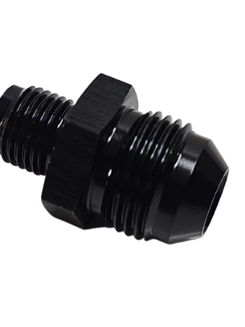 8 AN Male flare reducer coupler Black Threaded Aluminum Fitting Male Connector